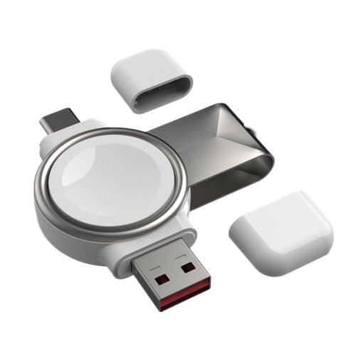 Chargeur Magnétique Sans Fil 2 En 1 Pour Apple Watch, Interface Usb Type-C, Pour Apple Watch 1/2/3/4/5/6/7/Se, Charge Rapide, Portable, Nouveau