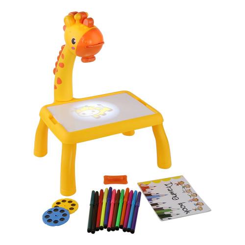 Tableau De Peinture Led Avec Projecteur De Girafe, Tablette D'écriture, Jouets Pour Enfants, Artisanat, Apprentissage Éducatif, Outils De Peinture