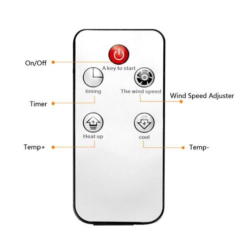 Radiateur électrique Portable en céramique 808F, petit ventilateur, contrôle du Thermostat, chauffage de cheminée avec flammes réalistes, 900W