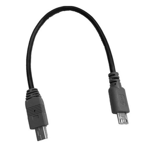 Câble Micro USB à Mini USB OTG mâle à mâle de 20cm, adaptateur de convertisseur de données, câble d'extension USB à 5 broches