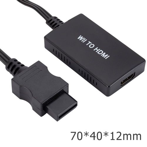 Adaptateur Audio vidéo pour Wii, convertisseur Portable Compatible HDMI avec adaptateur Jack Audio 3.5mm