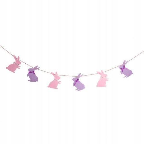 3x Lapin De Pâques Bunting Baby Shower Party