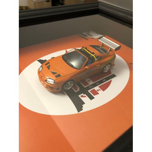 Cadre voiture Toyota Supra MK4 (FAST AND FURIOUS) échelle 1/43