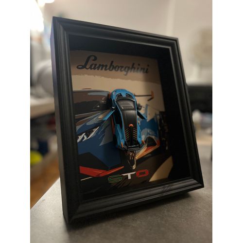 Cadre voiture lamborghini huracan STO échelle 1/43
