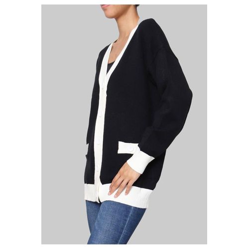 Pull Cardigan Noir Femme