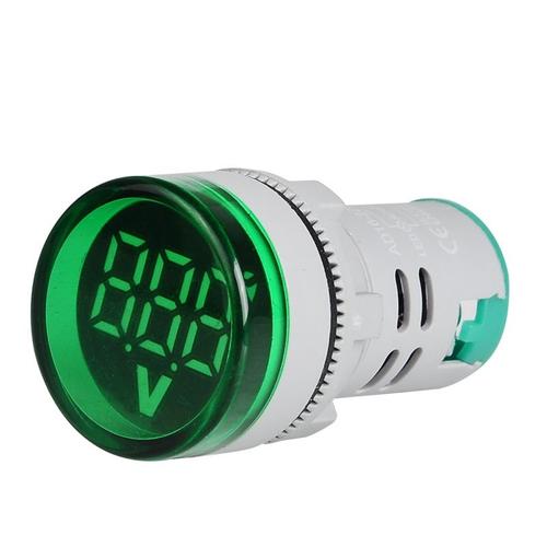 Vert - AC500V - Carré - Voltmètre à affichage numérique, indicateur de tension, lampe testeur, plage de mesure, AC 60 500V DC 6 100V