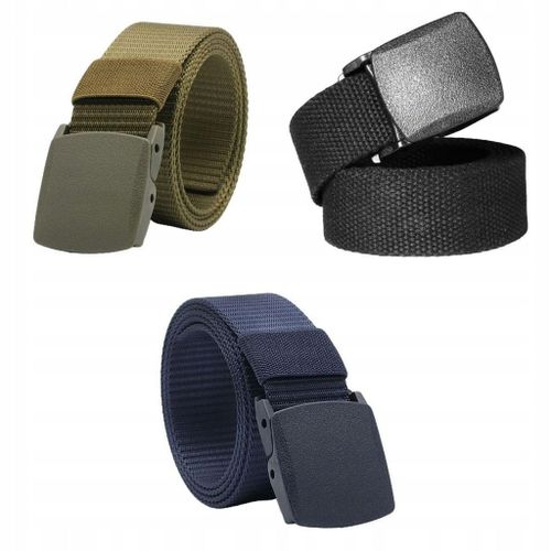 3x Ceinture En Nylon Respirante Pour Hommes