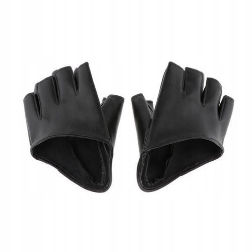 4xgants En Cuir Demi-Doigts Pour Femmes
