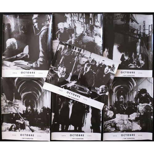 Octobre - Film Urss 1928 Réalisé Par Sergueï Mikhailovich Eisenstein Avec Nikolai Popov, Vassili Nikandrov - 7 Photos D'exploitation De Cinéma - Chaque Petite Affiche 29x23 Cm - Révolution Russe