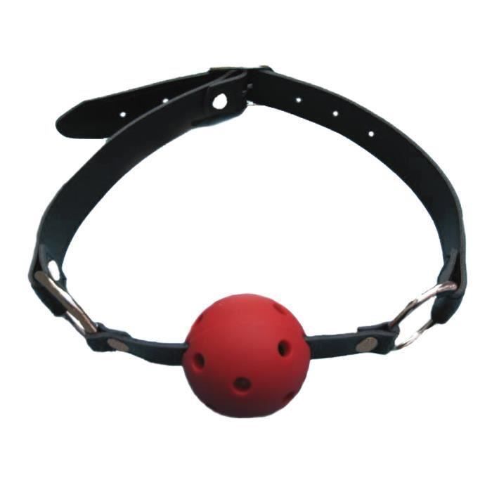 Sex Toys Baillon Ball De Bouche Mouth Gag Rouge+Noir