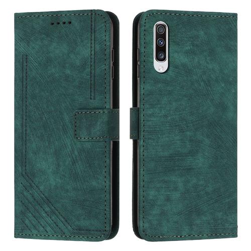 Coque Pour Samsung Galaxy A70,Etui De Samsung Galaxy A70 Premium En Cuir Pochette Protection,Étui Pour Samsung Galaxy A70 Portefeuille Rabat Clapet Case,Vert