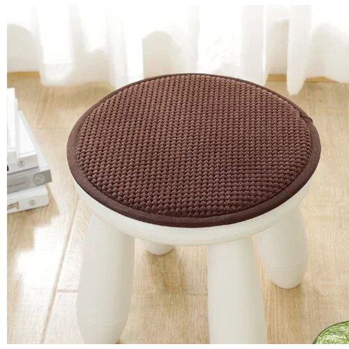 Coussin Rond Épaissi Non Ald Pour La Maison,Petit Tabouret Rond,Chaise De Dortoir Étudiant,Coussin De Cul,Monochromatique