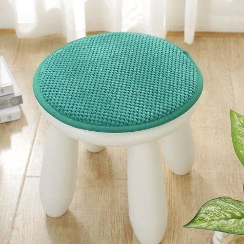 Coussin Rond Épaissi Non Ald Pour La Maison,Petit Tabouret Rond,Chaise De Dortoir Étudiant,Coussin De Cul,Monochromatique
