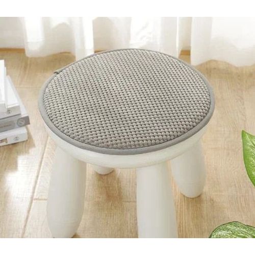 Coussin Rond Épaissi Non Ald Pour La Maison,Petit Tabouret Rond,Chaise De Dortoir Étudiant,Coussin De Cul,Monochromatique