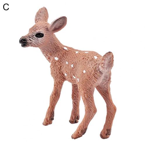 Figurines De Collection De Mini Animaux Pour Enfants,Modèles D'animaux Simulés,Cerf,Renard Rouge,Slaura Rel,Figurine D'auckland,Jouets Pour Enfants,Cadeau Mignon - Type C