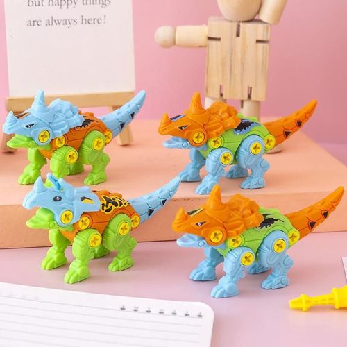 Assemblage De Blocs De Construction De Puzzle De Dinosaure Distrapdinosaure,Jouet De Décrochage De Vis De Petit Dragon,Combinaison De Bricolage - Type 1 Pcs Couleur Aléatoire
