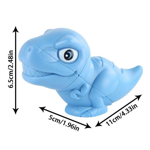 Cube Magique De Dinosaure Pour Enfants,Jouet Stem,Puzzle De Vitesse,Teaser Le Cerveau,Jouets D37pour Garçons - Type Bleu