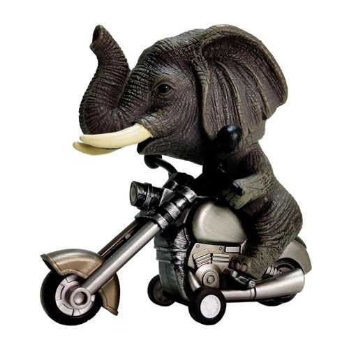 Mini Moto Dinosaure Peinte À La Main Pour Enfants,Modèle Animal De Simulation,Jouets À Inertie,Cadeau Pour Enfants - Type Elephant