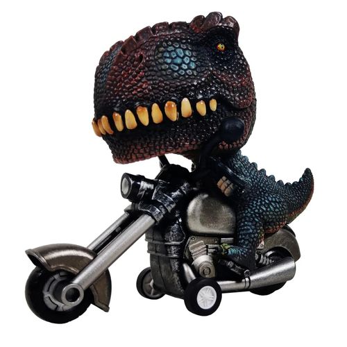Mini Moto Dinosaure Peinte À La Main Pour Enfants,Modèle Animal De Simulation,Jouets À Inertie,Cadeau Pour Enfants - Type Tyrannosaurus Rex
