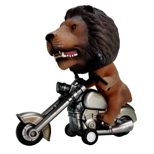 Mini Moto Dinosaure Peinte À La Main Pour Enfants,Modèle Animal De Simulation,Jouets À Inertie,Cadeau Pour Enfants - Type Lion