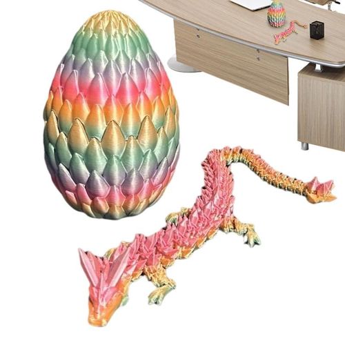 Oeuf De Dragon En Cristal Imprimé En 3d Pour Enfants,Jouet Polyvalent Pour Enfants,Jouet Portable Pour Garçons,Jouet De Relaxation Et De Jeu