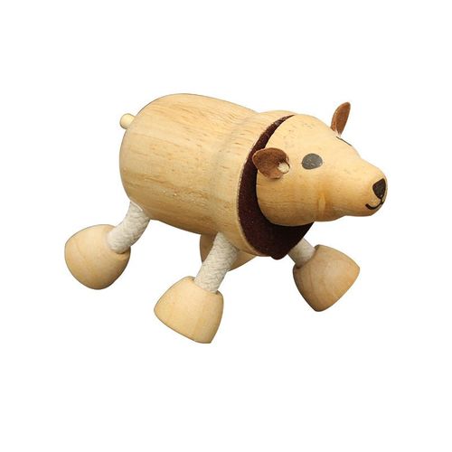 Jouet En Bois Imitation Animaux Pour Enfants,Poupées Faites À La Main,Cadeaux D'anniversaire,De Noël - Type Brown Bear