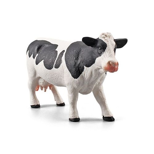 Volaille De Ferme Simulée,Bétail,Modèle De Vache,Bétail Simulé,Décoration De Vache Noire Et Blanche,Animaux De Ranch - Type Black Cow