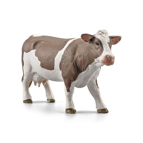 Volaille De Ferme Simulée,Bétail,Modèle De Vache,Bétail Simulé,Décoration De Vache Noire Et Blanche,Animaux De Ranch - Type Brown Cow