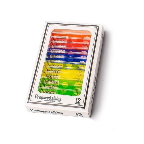 Kit De Microscope De Laboratoire Avec Led,Sous X Tle,Maison,École,Science,Cadeau De Jouet Raffiné,Microscope Pour Enfants - Type 4 Color Mixed Slice