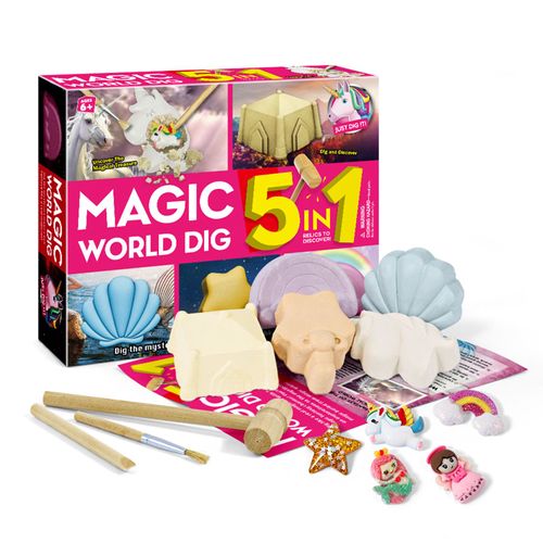 Dinosaure 5 En 1 Pour Enfant,Ensemble De Bricolage,Excavation,Archéologie,Puzzle Scientifique,Éducation,Exploration Minière,Jouets Cadeaux,7.5 Aate - Type D3139