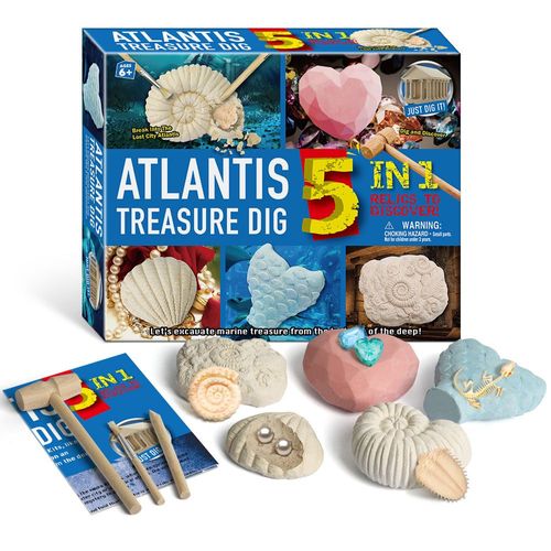 Dinosaure 5 En 1 Pour Enfant,Ensemble De Bricolage,Excavation,Archéologie,Puzzle Scientifique,Éducation,Exploration Minière,Jouets Cadeaux,7.5 Aate - Type D3137