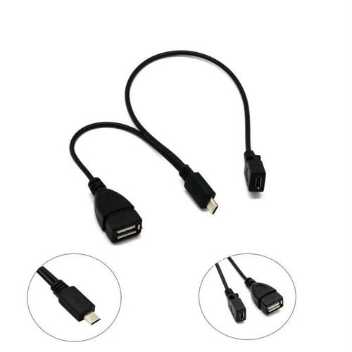 CABLE 3 in1 Male to Female Micro USB to USB 2.0 Power Charging Host OTG Cable Adapter LLY70819101SANt465