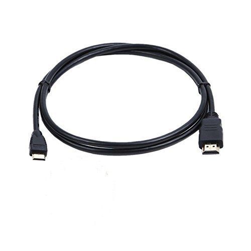 Câble mini HDMI 1080p Full HD pour appareil photo numérique Pentax Optio 645d, K-5, K-7, W80, etc. 1,5 m