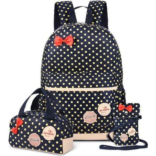 Cartable Fille Primaire 3 en 1 Sac Dos Enfant Scolaire Sac D