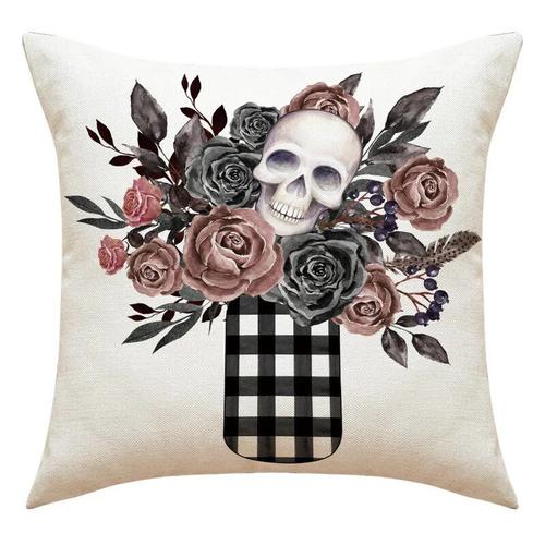 Housses De Coussin De Canapé Imprimées Pour La Maison,Taie D'oreiller Décorative D'halloween,Aliments,Chat,Chapeau De Sorcière,40 Cm,45 Cm,50 Cm,60cm