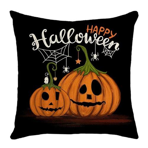 Housses De Coussin De Canapé Imprimées Pour La Maison,Taie D'oreiller Décorative D'halloween,Aliments,Chat,Chapeau De Sorcière,40 Cm,45 Cm,50 Cm,60cm