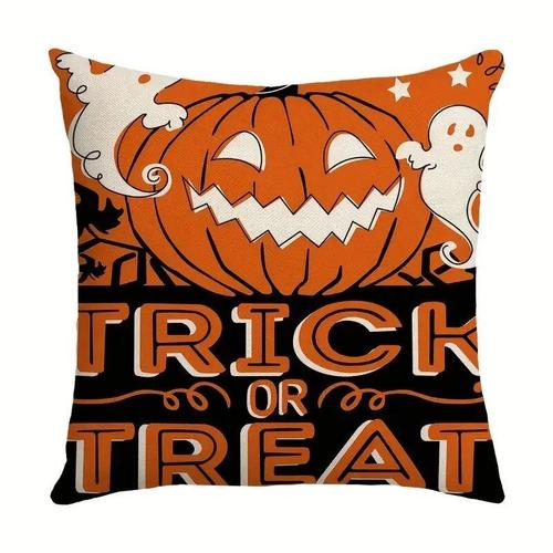 Housses De Coussin De Canapé Imprimées Pour La Maison,Taie D'oreiller Décorative D'halloween,Aliments,Chat,Chapeau De Sorcière,40 Cm,45 Cm,50 Cm,60cm