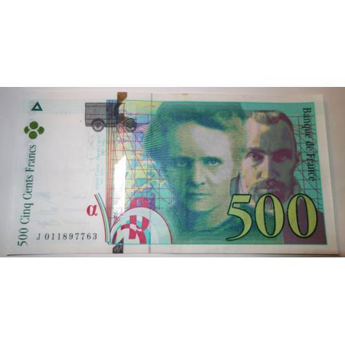 Billet 500 Francs -Curie- 1994-1995 -Sup