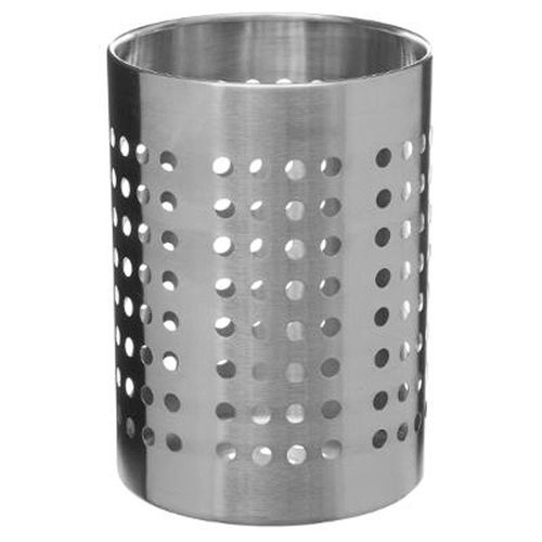 Pot À Ustensiles En Inox "Ajouré" 16cm Argent
