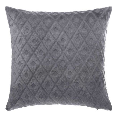 Coussin Déhoussable "Losange 3d" 40x40cm Gris