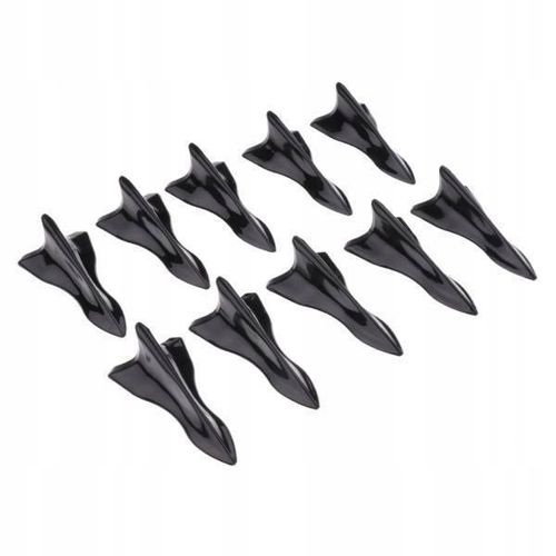 3x 10x Ailerons De Diffuseur Universels En Carbone