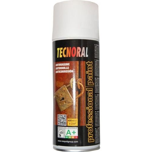 TECNORAL - Bombe de peinture aérosol - Blanc