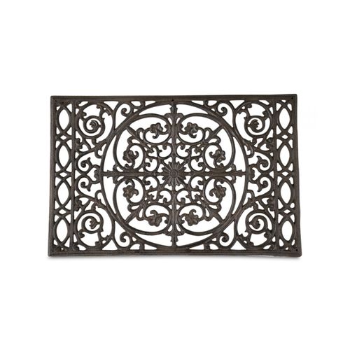 Tapis Paillasson Rectangulaire Fonte Marron 56x36x2cm