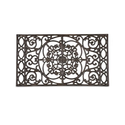 Tapis Paillasson Rectangulaire Fonte Marron 66.5x37.5x2cm