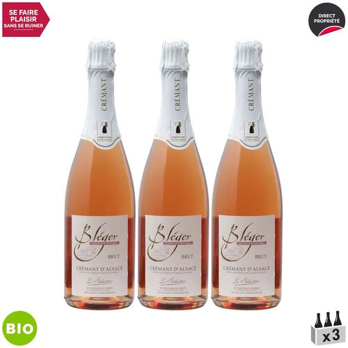 Domaine Claude Et Christophe Bléger Crémant D'alsace Le Séducteur Rosé 2019 X3