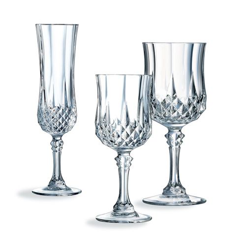 Ensemble 18 Verres À Pied Longchamp - Cristal D'arques