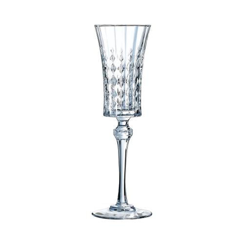 6 verres à eau vintage 28cl longchamp - cristal d'arques - verre