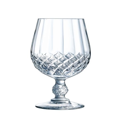6 Verres À Cognac 32cl Longchamp - Cristal D'arques - Verre Ultra Transparent Au Design Vintage