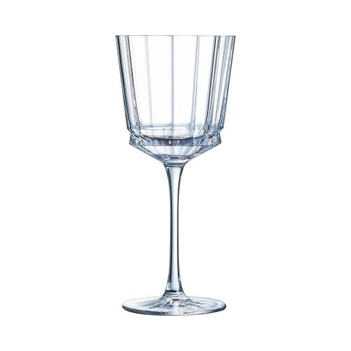 6 Verres À Pied 35cl Macassar - Cristal D'arques - Verre Ultra Transparent Au Design Vintage