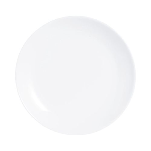 Assiette Dessert Diwali Blanc - Luminarc - Verre Opale Extra Résistant